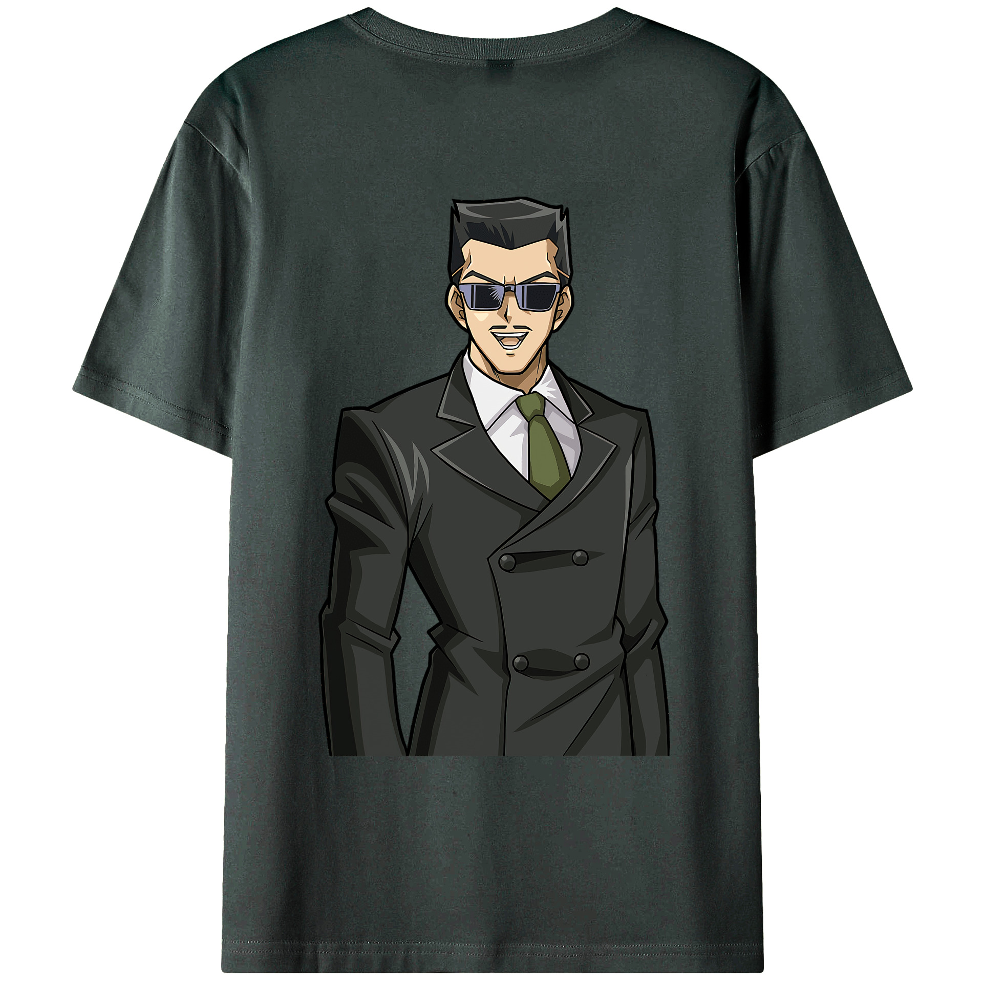 （画像用） 遊☆戯☆王 Yu-Gi-Oh! 綿100％ メンズ半袖Tシャツ（バックプリント） 通気性